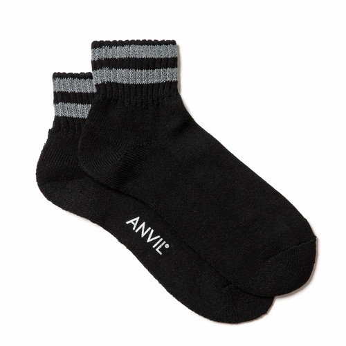 an400 USA Cotton Reflector Line Quarter Socks