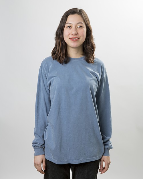 cc6014 Garment Dyed 6.1 oz Long Sleeve Tee COMFORT COLORS