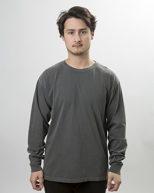 cc6014 Garment Dyed 6.1 oz Long Sleeve Tee COMFORT COLORS