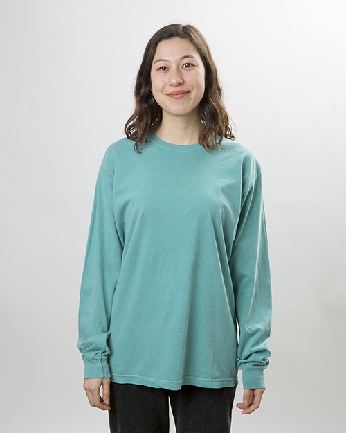 cc6014 Garment Dyed 6.1 oz Long Sleeve Tee COMFORT COLORS
