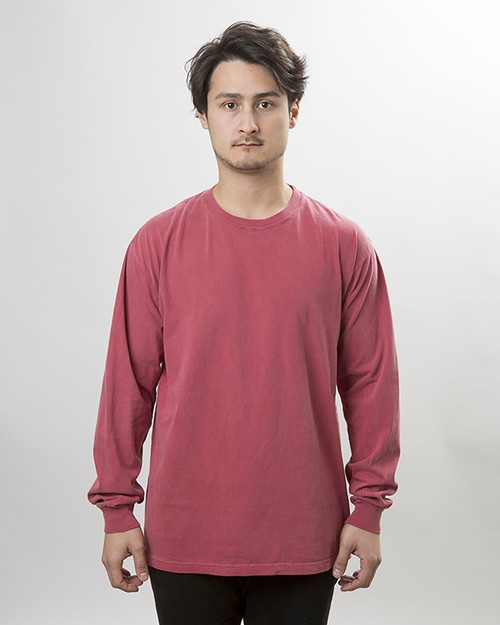 cc6014 Garment Dyed 6.1 oz Long Sleeve Tee COMFORT COLORS