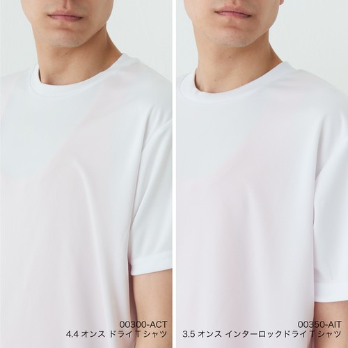 00350-AIT 3.5オンス インターロックドライTシャツ