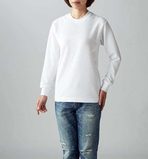 HNC-204 ハニカム 長袖Tシャツ(リブ有り)
