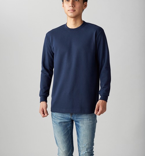HNC-204 ハニカム 長袖Tシャツ(リブ有り)