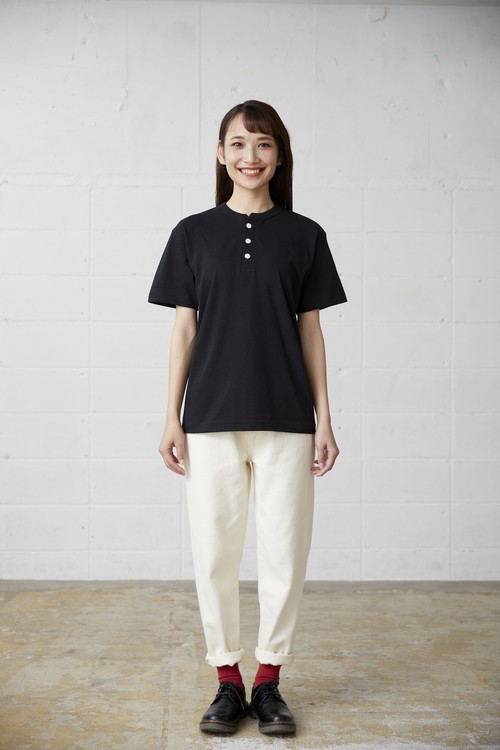OE1120 オープンエンド マックスウェイト ヘンリーネックTシャツ