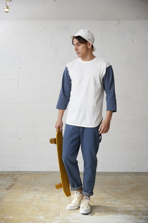OE1230 オープンエンド 3/4スリーブ ベースボールTシャツ