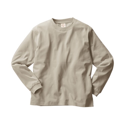 OGL-914 オーガニックコットンロングスリーブTシャツ(リブ有り)