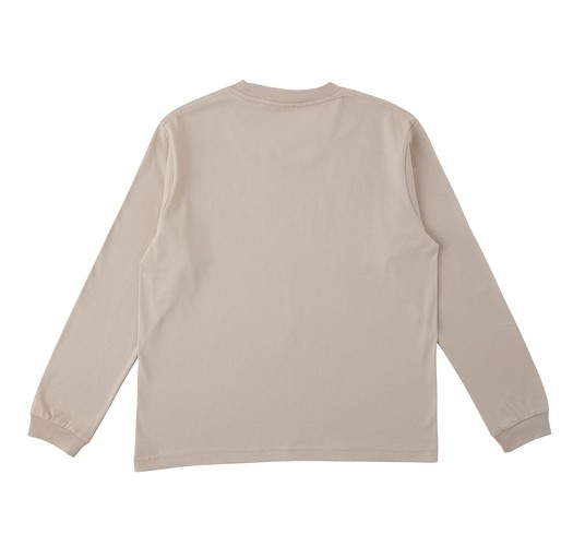 OGL-914 オーガニックコットンロングスリーブTシャツ(リブ有り)