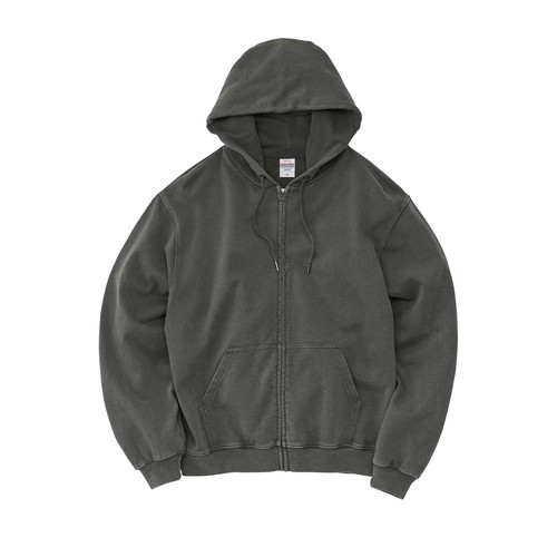 5265-01 8.8オンス オープンエンド フェードウォッシュ スウェット フルジップ パーカ(裏パイル)