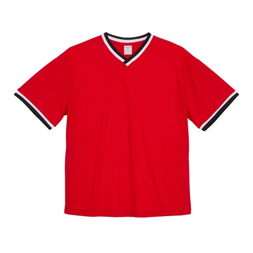 5927-01 4.1オンス ドライアスレチック ルーズフィット ラインリブ Tシャツ