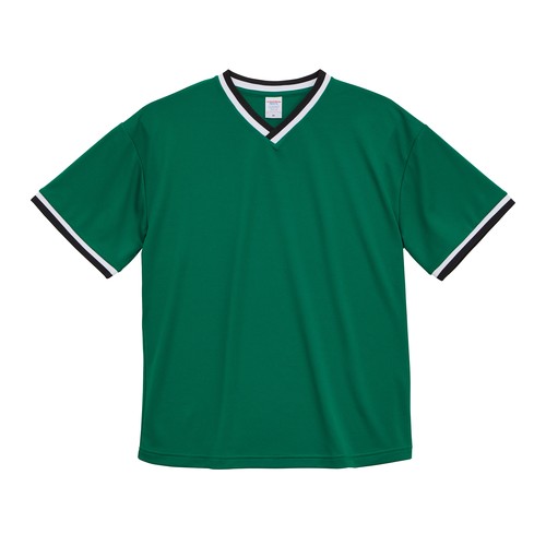 5927-01 4.1オンス ドライアスレチック ルーズフィット ラインリブ Tシャツ